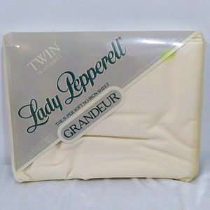 Twin Flat Sheet No-Iron Lady Pepperell Light Yello